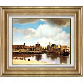 Amazon.co.jp: フェルメール デルフトの眺望 F6号 複製画 風景画