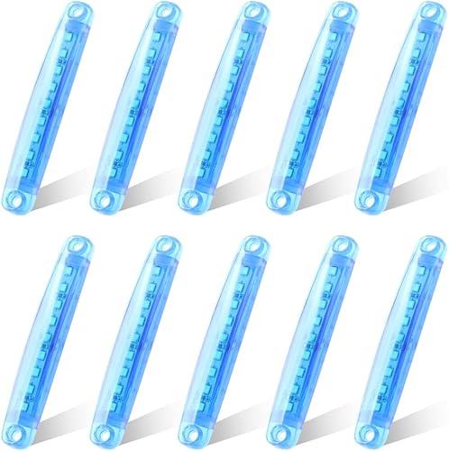 Sidaqi Luces indicadoras laterales de 3.9 pulgadas, 10 unidades, color azul, 9 LED, luces indicadoras laterales, luces de posición de 12 V para