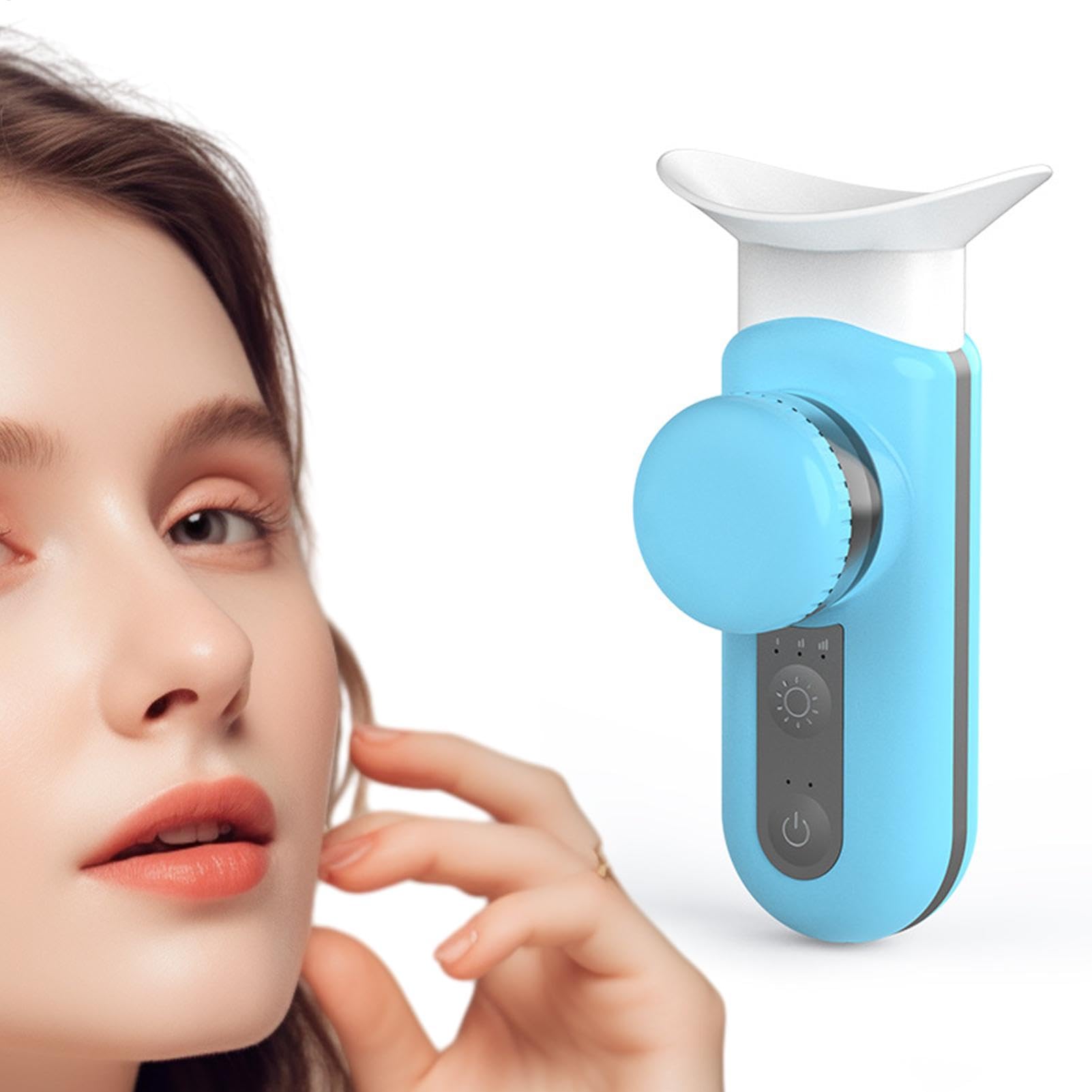 Nano vaporisateur chauffant pour les yeux | Vapeur oculaire pour les yeux secs | Hydratant et sucette pour les yeux portables | Vaporisateur portable nébuliseur avec modes de compression chaude et