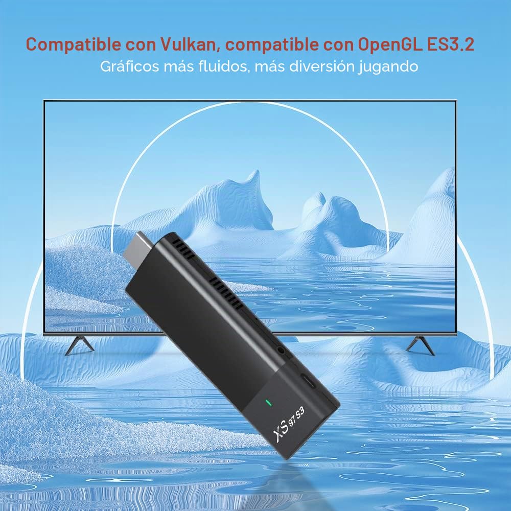 Reproductor multimedia de streaming, TV STI para Android 10.0 Smart TV Box Streaming Media Player Streaming STI Soporte 4K HDR con control remoto (1 GB RAM + 8GB ROM)