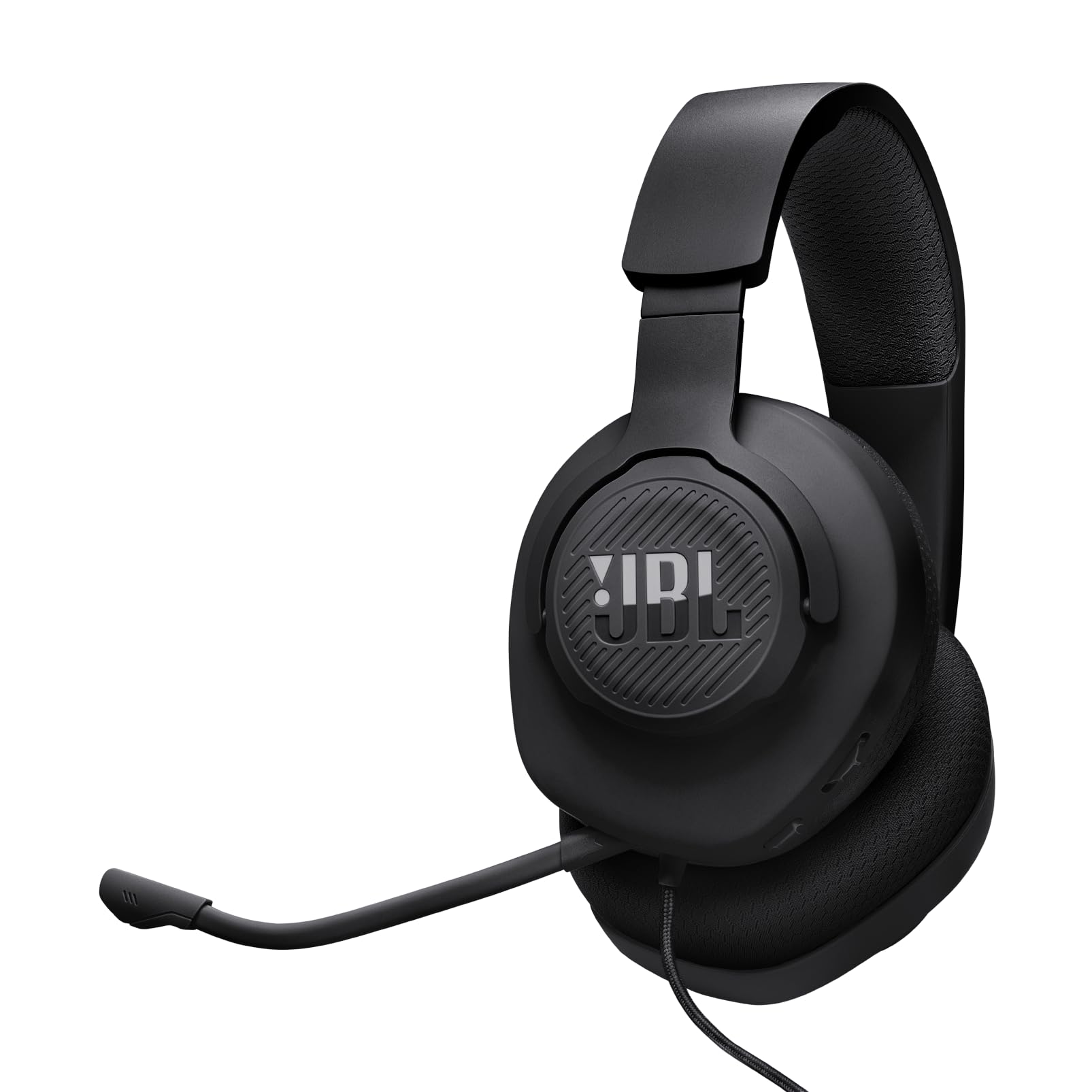 JBL Quantum 100M2 - Wired gaming gaming headphones with JBL QuantumSOUND Signature and 3.5 mm connector, multi-platform compatible, detachable microphone with mute, black - blackone