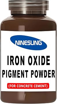 Color Pigment - Iron Oxide Powder for Epoxy Resin Making, Slime & Candle Jars, Concrete, Cement, Mortar, Grout, Gypsum, Water-Based Paint, Plaster Concrete Pigment (Brown, 8 Ounces)