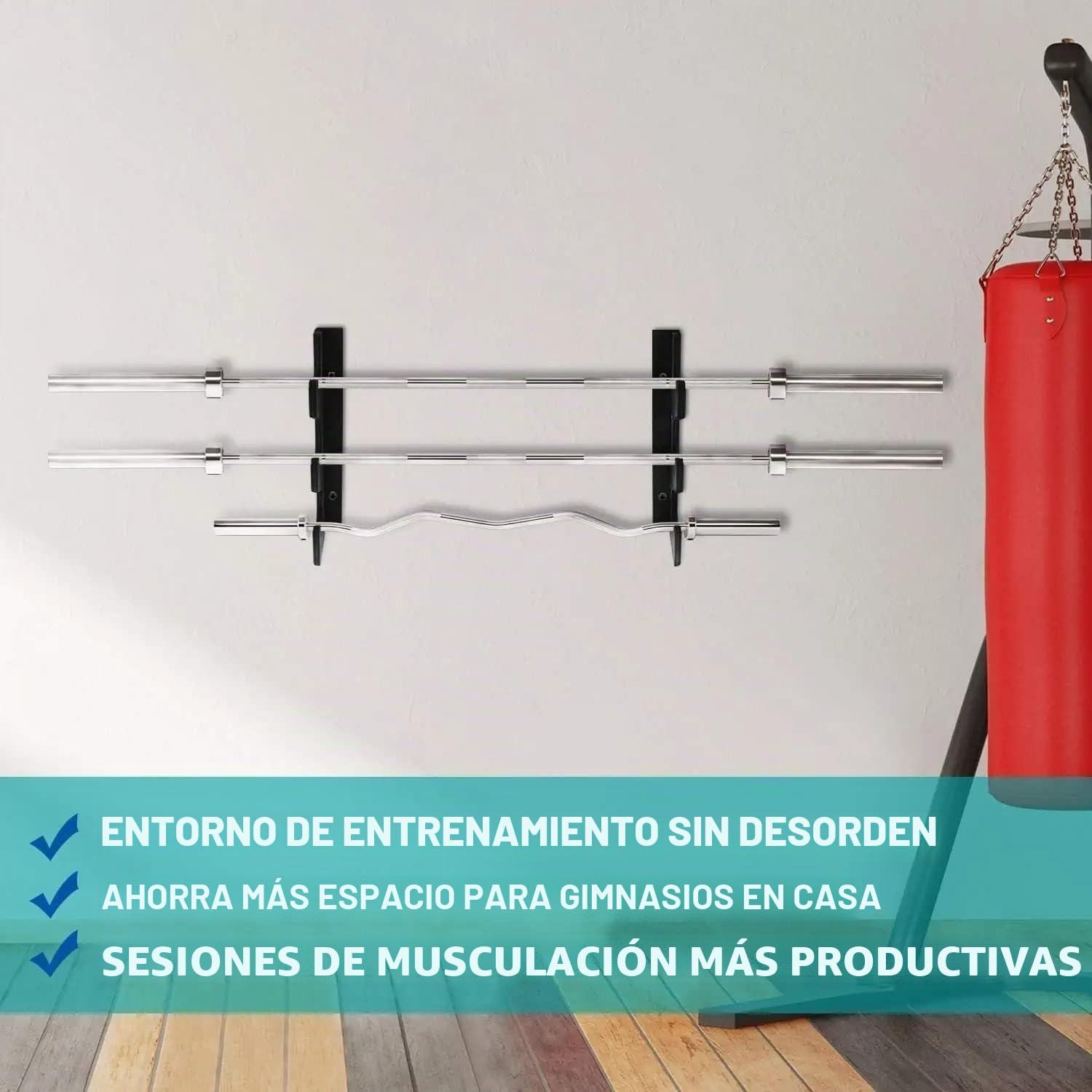 Yes4All Ganchos en J de Acero para Soporte de Sentadillas