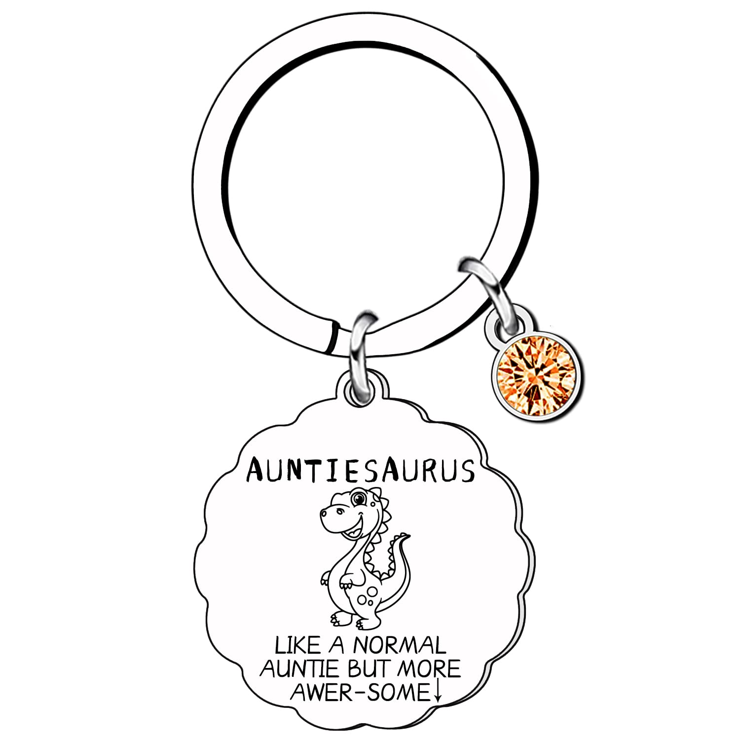 Lumengqi Funny Auntie Gifts Auntie Keyring from Niece Nephew Birthday Christmas Thanksgiving Gifts for Auntie