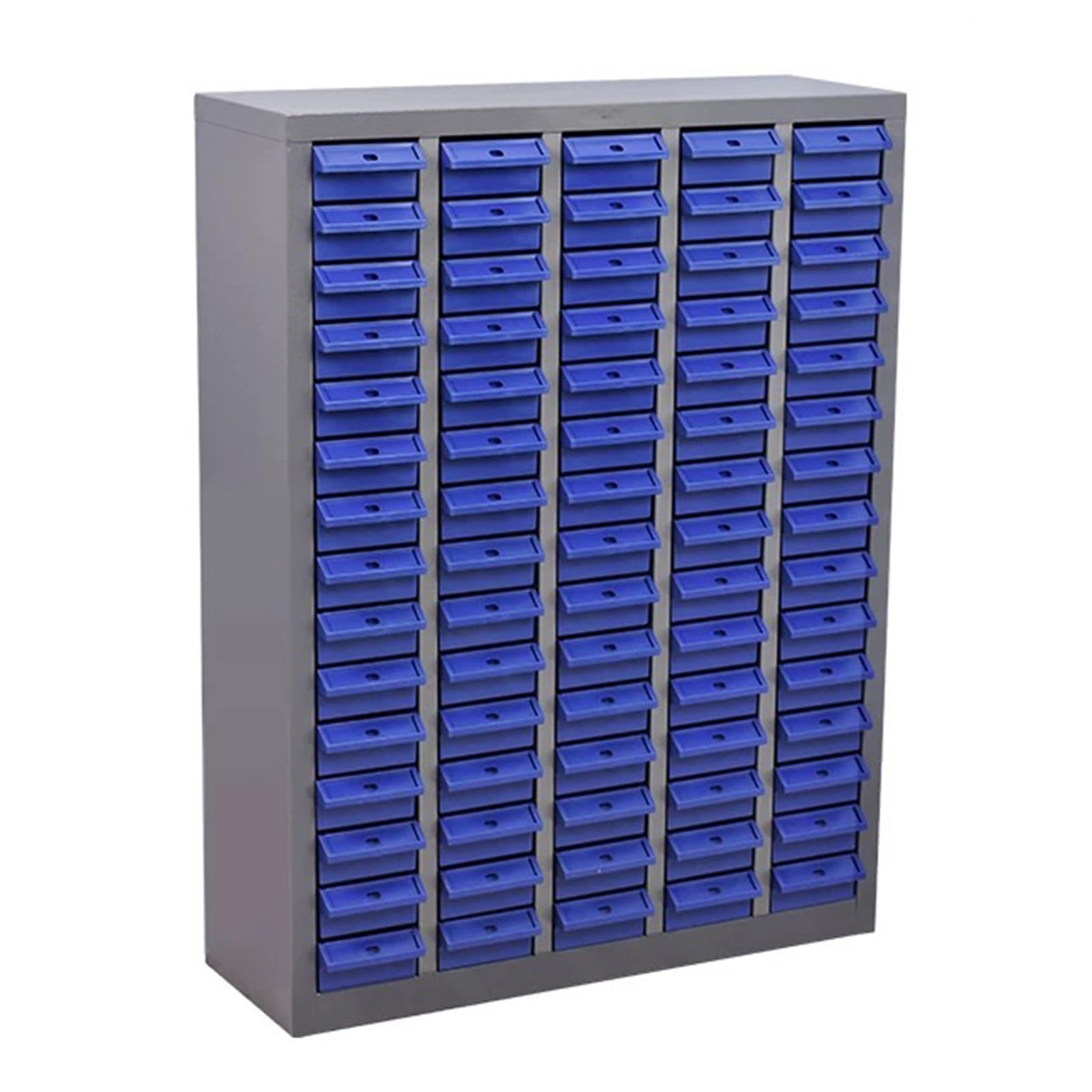 JevLoN Part Cabinet with 75 Small Drawers for Smaller Parts, Bolt and Nut Storage Cabinet Steel Parts Cabinet Plastic Drawer for Storage Bolt Nut and Different Parts(B,Without Door)