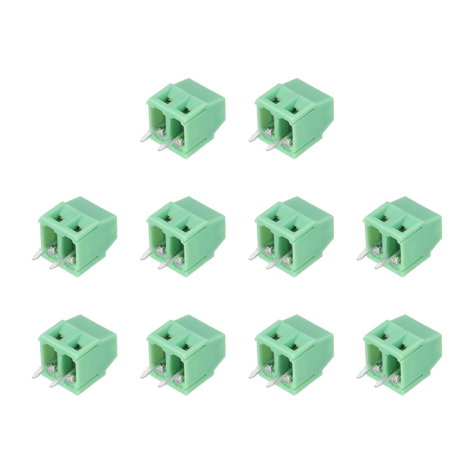Bornier à vis 2 broches de 3.5mm pour montage PCB sûr 300V 10A pas de bloc de connexion - 7