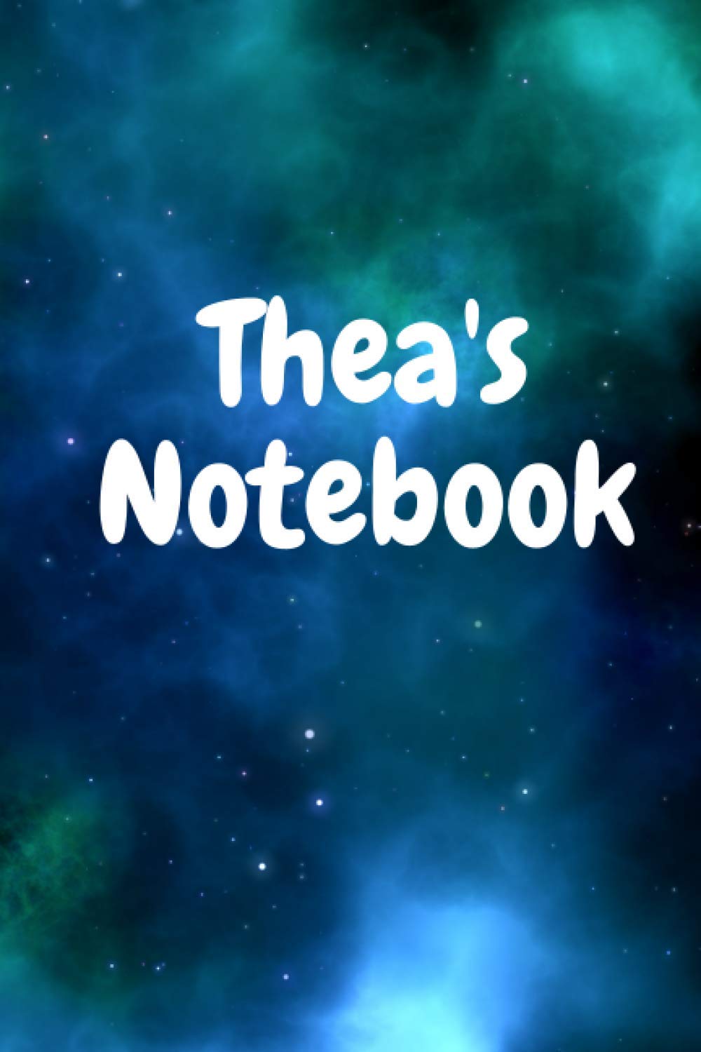 Thea's beautiful personalised notebook.: 120 pages to write your dreams, thoughts, memories and goals.