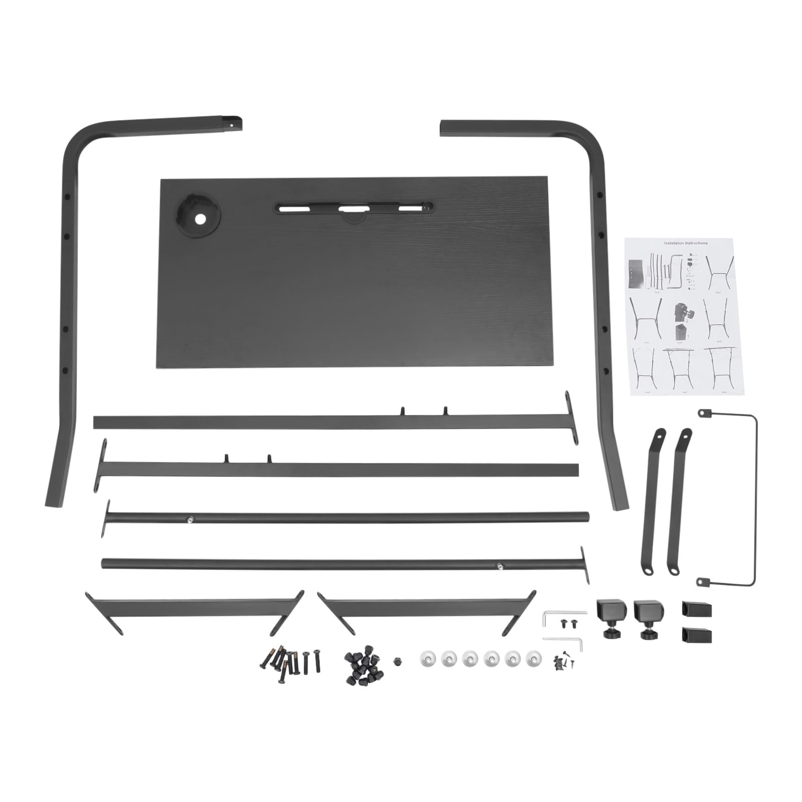 Support d'ordinateur de vélo en tube d'acier, hauteur réglable, 64,5 à 143 cm, table d'entraînement, table de course pour vélo, table de fitness, table d'ordinateur portable pour chambre à coucher
