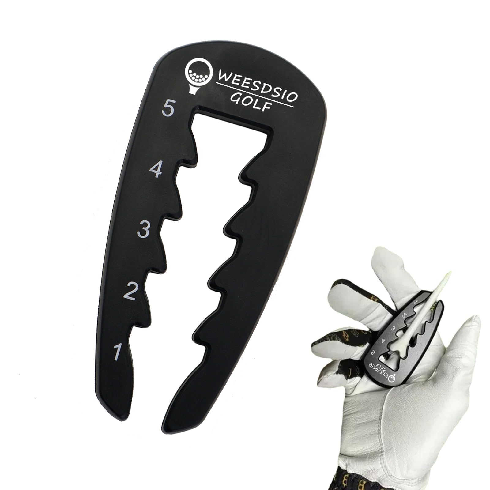 Adjustable Golf Tee Height Tool HeightRight Outdoor Golf Training Aid Precision Tee Height Setter for Consistent Swings