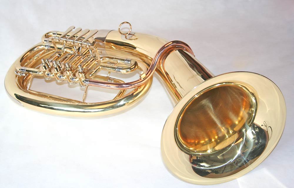 Bb Euphonium 4 Zylinder/Drehventile Kugelgelenke Goldmessing