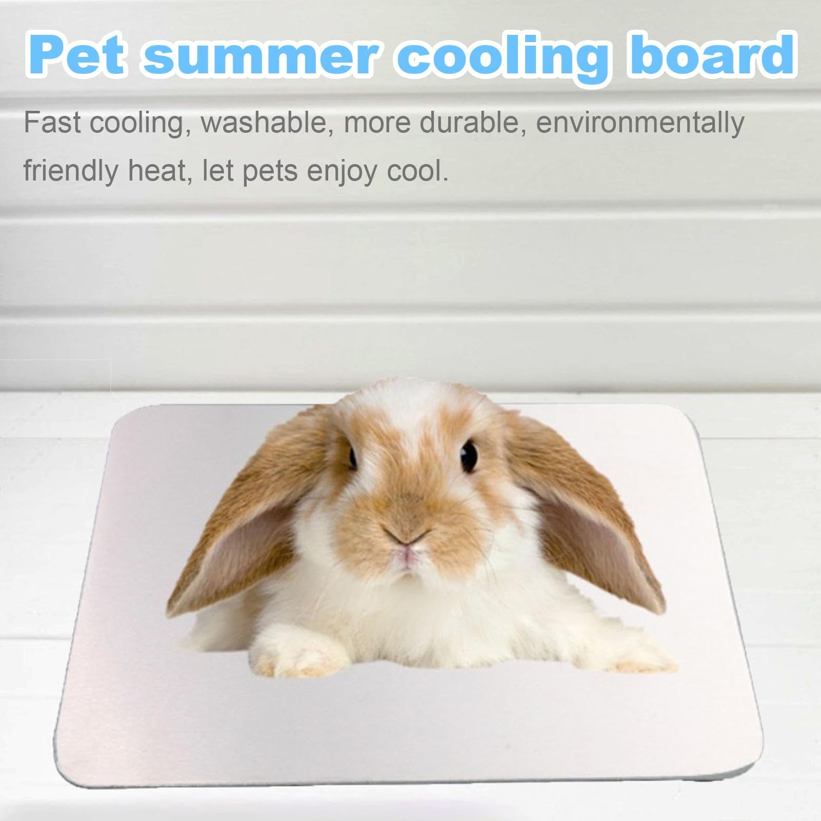 Aluminum Pet Cooling Pad, Rest Cooling Mat, Portable Cooling Mat, Aluminum Pet Cooling Pad, Cooling Mat with Washable & Easy to Clean Design for Rabbits Hamster Chinchilla