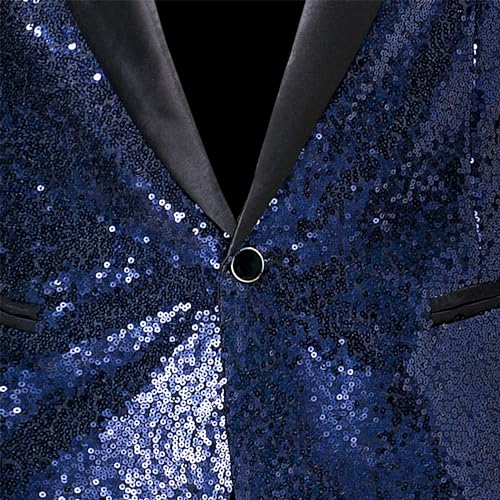 Men Shiny Sequin Blazer Party Dinner Prom Men's Shiny Sequin Tuxedo Suits Men's Sequins Suit Jacket Slim Fit2