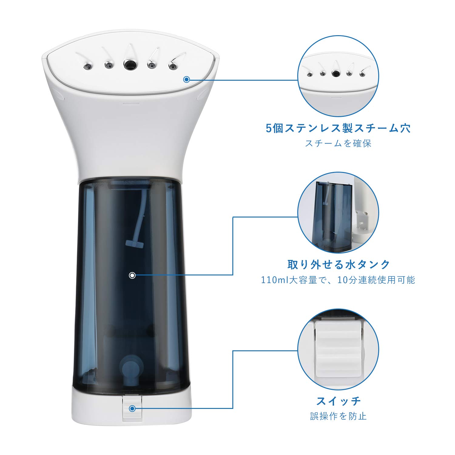 Amazon.co.jp : スチームアイロン衣類スチーマー ハンディアイロン