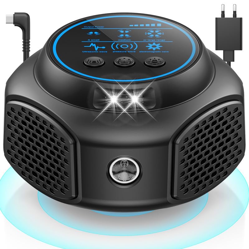 Marderschreck Marderschreck mit Stecker Mäuseabwehr Dachboden mit Ultraschall Ultrasonic Mäuseabwehr 360 Rat Repellent für Dachboden Haus Garten Garage 3 Arbeitsmodi