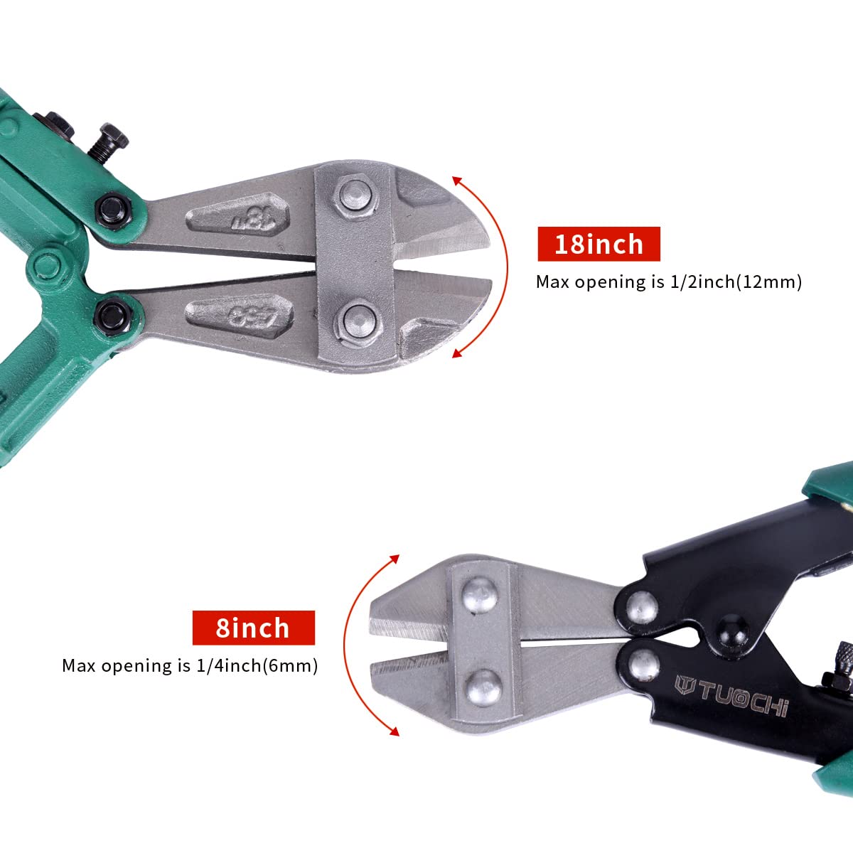 ESCULTORA 2PCS 18 8 Inch Alloy Steel Bolt Cutter, Lock Cutter with
