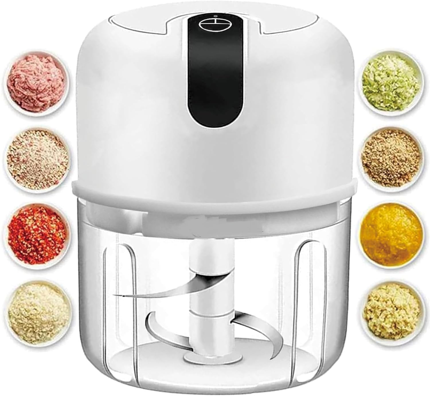 HARLY Electric Garlic Chopper, Mini Portable Veggie Chopper, Garlic Grinder Masher Onion Chopper, Blender to Vegetable, Wireless Food Processor for Ginger, Chili, Fruit, Meat, etc-image-22