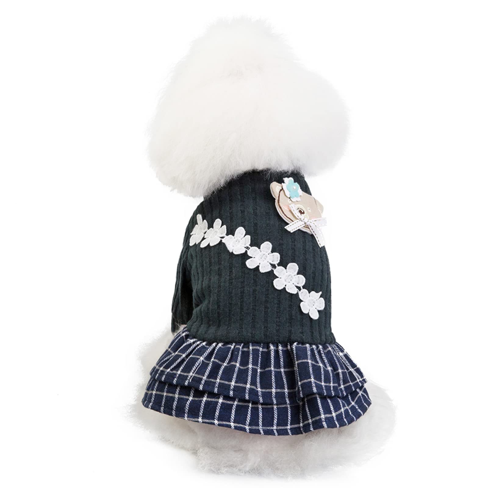 Manteau en coton à fleurs ours pour les promenades d'hiver