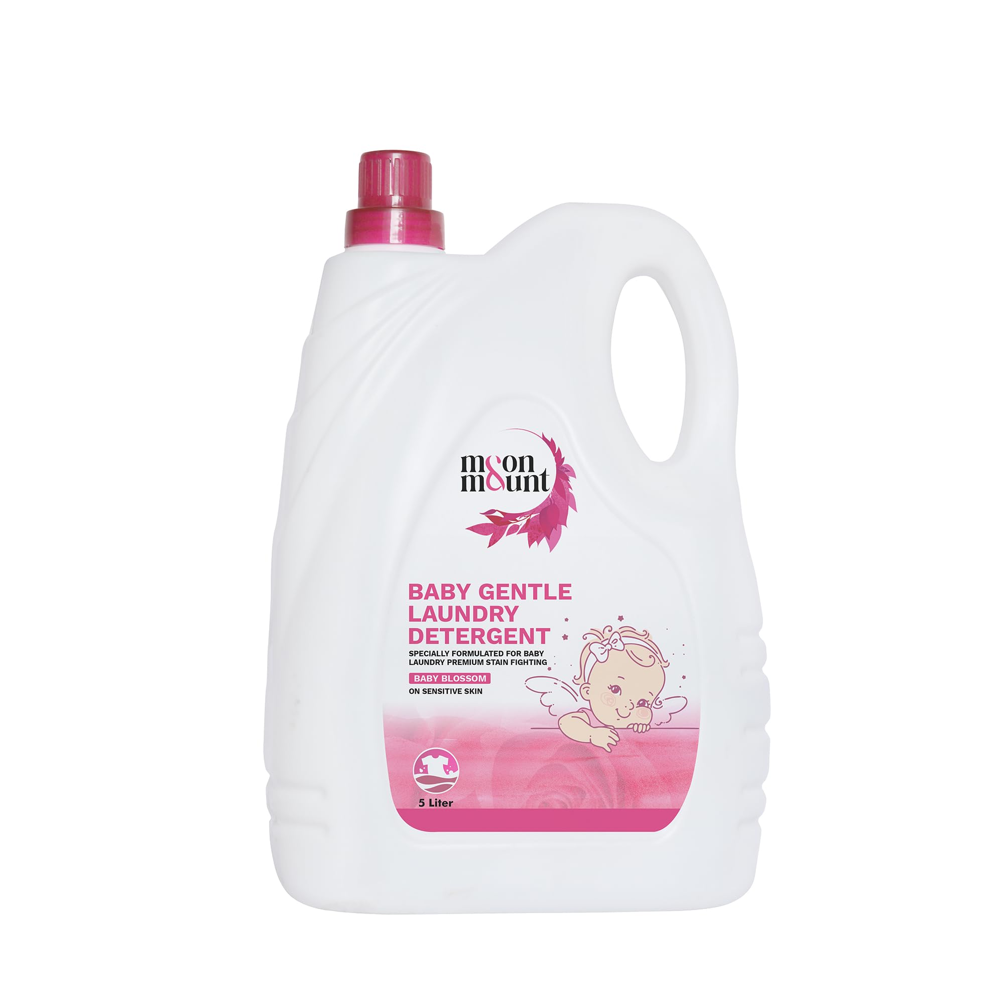 Moon And Mount Baby laundry liquid detergent 5 liter, washing liquid for Baby Clothes (Blossom)