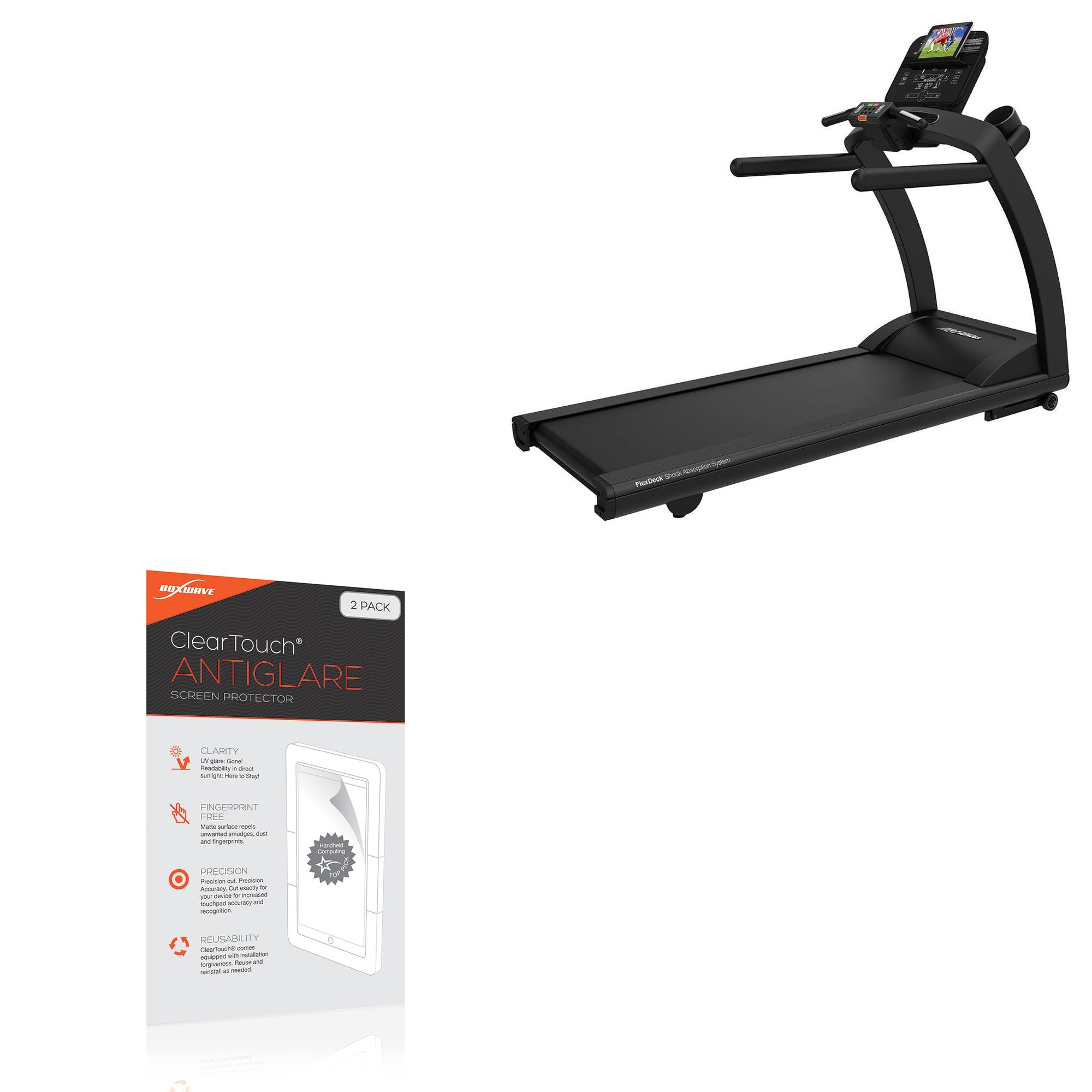 BoxWave Screen Protector Compatible With Life Fitness RUN CX Treadmill - ClearTouch Anti-Glare (2-Pack), Anti-Fingerprint Matte Film Skin