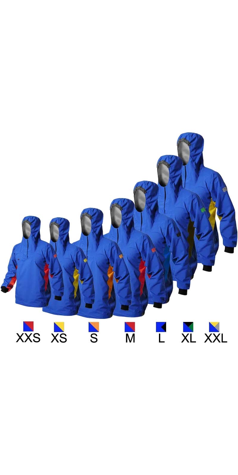 Nookie NKE Center Kayak Smock - Blau - Atmungsaktiv Wasserdicht Sprühfest - Unisex