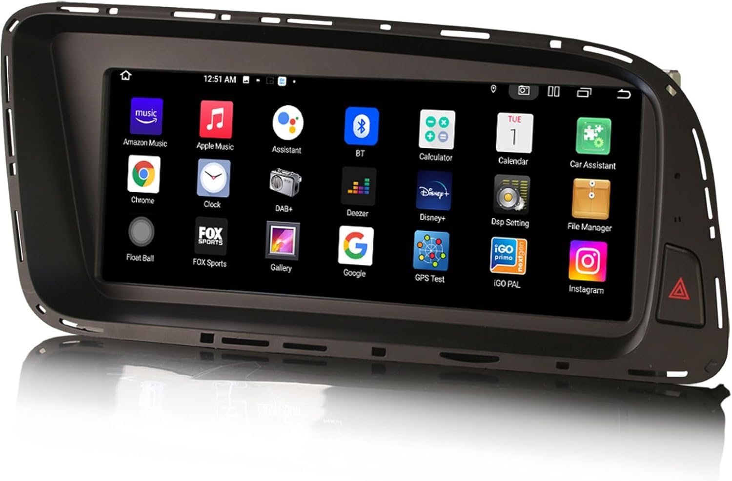 Qualcomm 8-Core Autoradio Android 14 GPS Navigatore per Audi Q5 2009-2016 Wireless Carplay SWC WiFi DSP DAB+ Bluetooth 5.1 OEM Radio 8,8 pollici IPS Schermo tattile