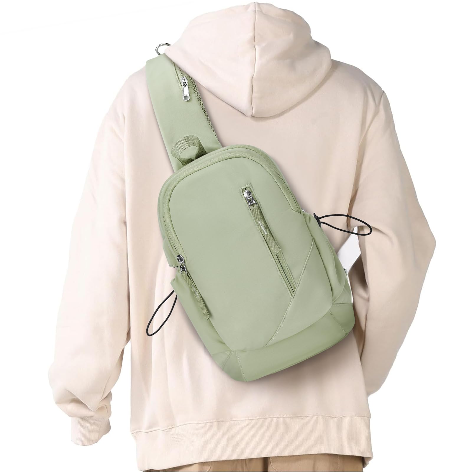 CrossBody bag Sling Bags for Men Women Shoulder Backpack Water Resistant Casual Daypacks for Hiking Travel Cycling Sport