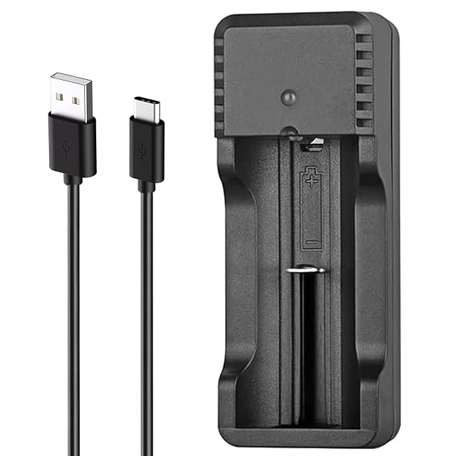 Flashlight Series USB-C Smart Power Bank F1 Charger Compatible with 21700 18650 16340 Batteries
