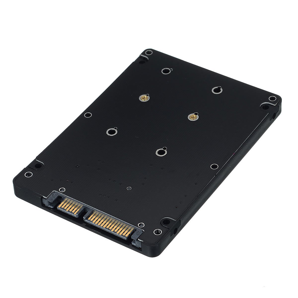 Buyyart New Universal 50mm PCI-E SATA SSD to 2.5 SATA 3.0 Adapter Card Case
