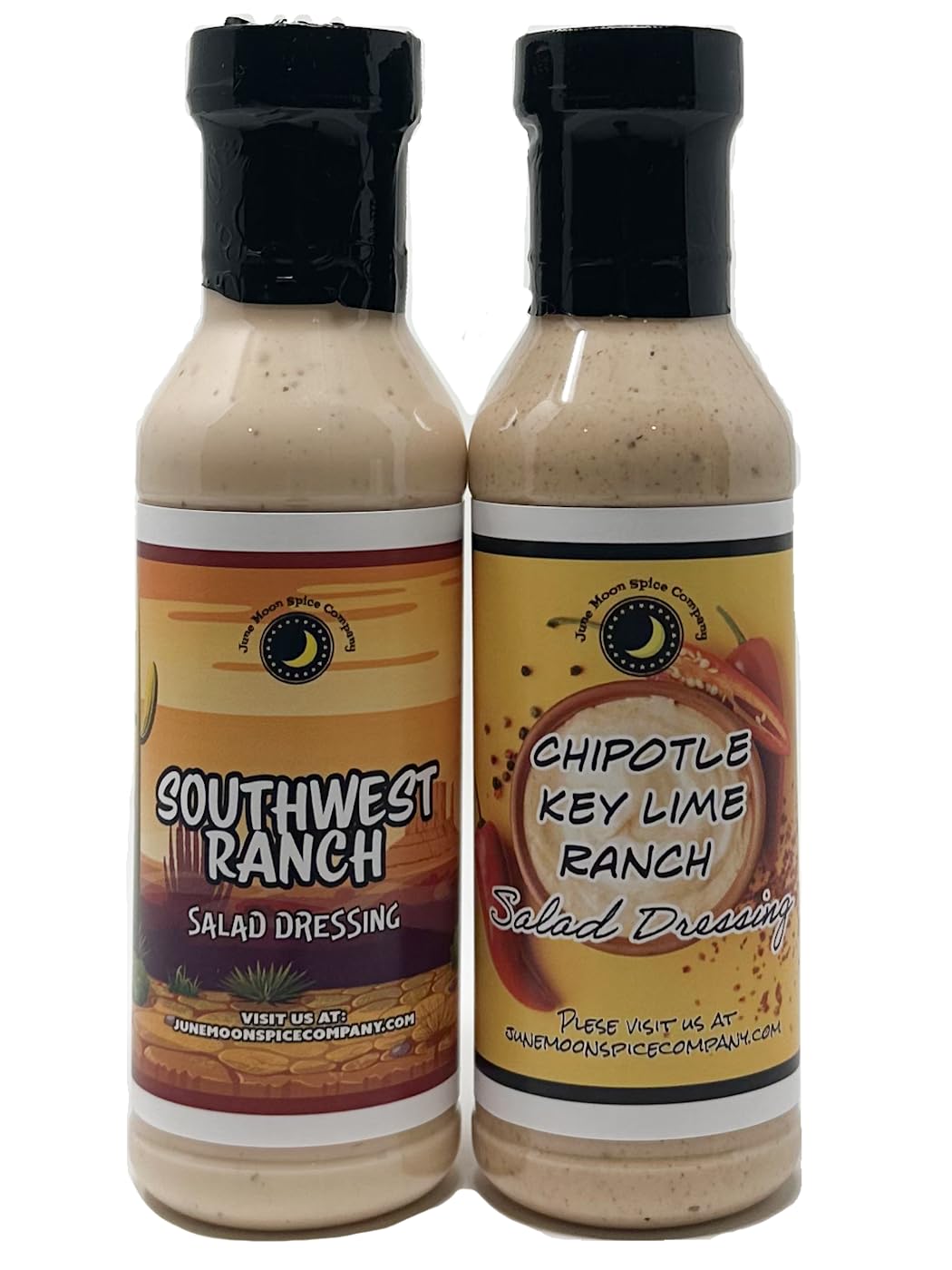 Premium | Ranch Dressing 2 Pack | Southwest & Chipotle Key Lime | Two ranch dressings for salads, tacos, bowls, wings, wraps, burgers, veggie dips,