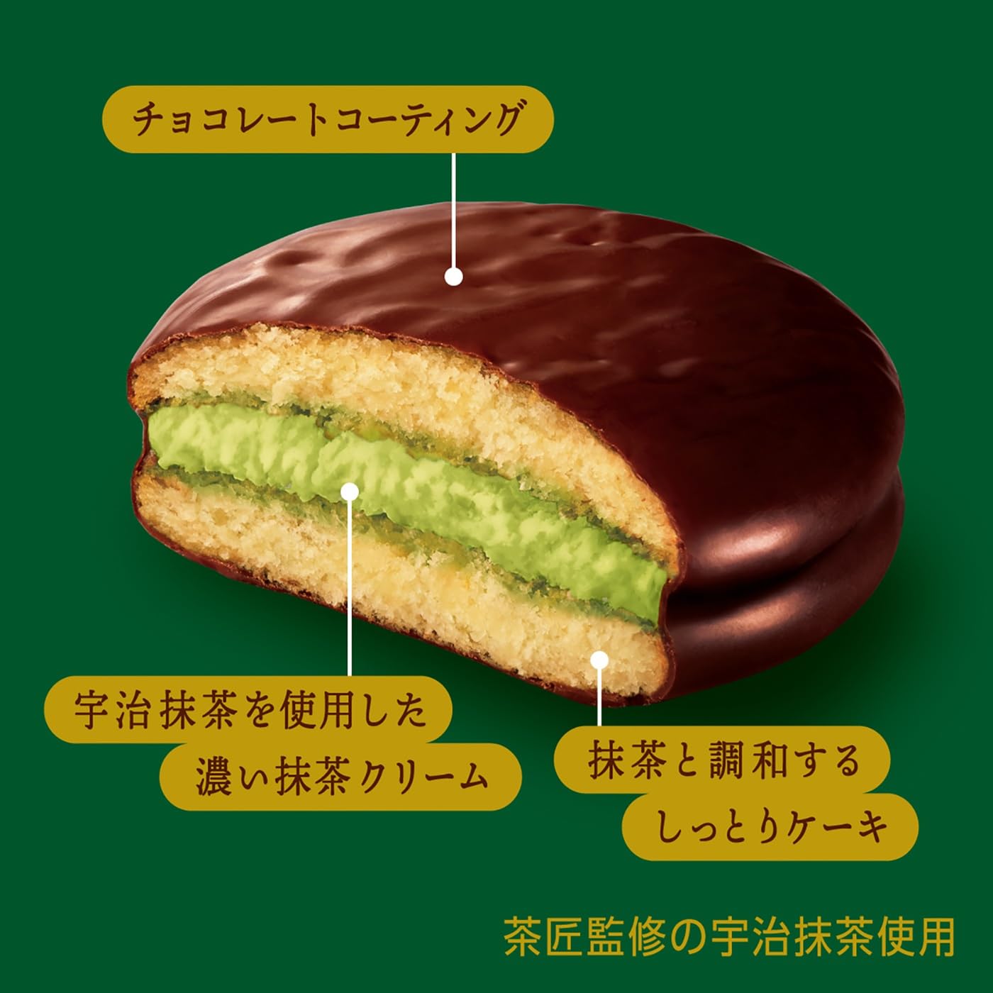 Amazon | ロッテ チョコパイパーティーパック (茶匠の逸品 濃い抹茶) 9
