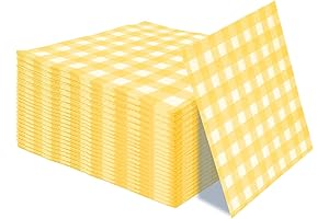 Cheerful Yellow Gingham Napkins for Every Occasion