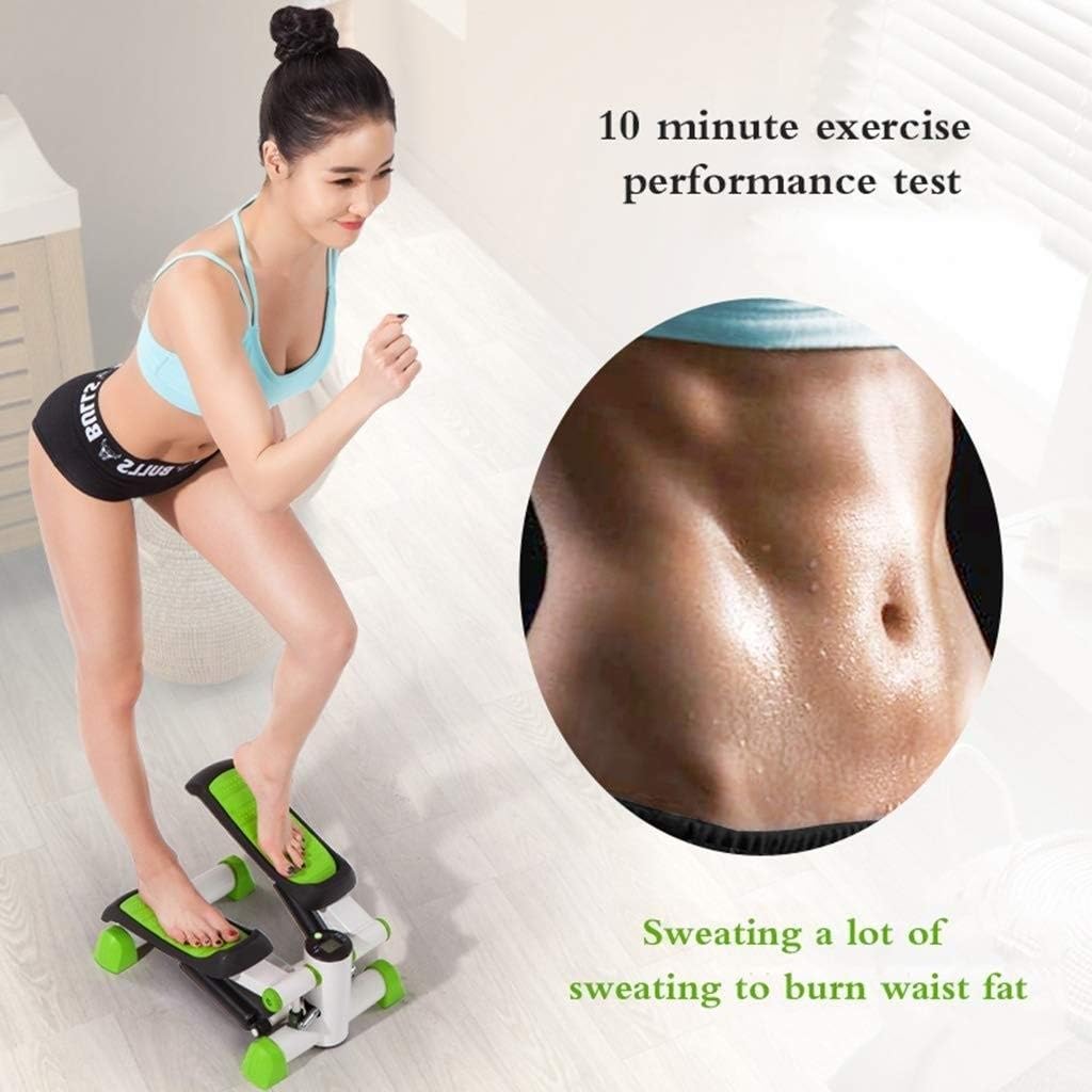 Stepper Stepper Adjustable Mini Stair Exercise Equipment Step Machine with Led Counting Display Silent No Installation Double-Layer Pedals Low Noise Operation Suitable for Home Sports (Purple)