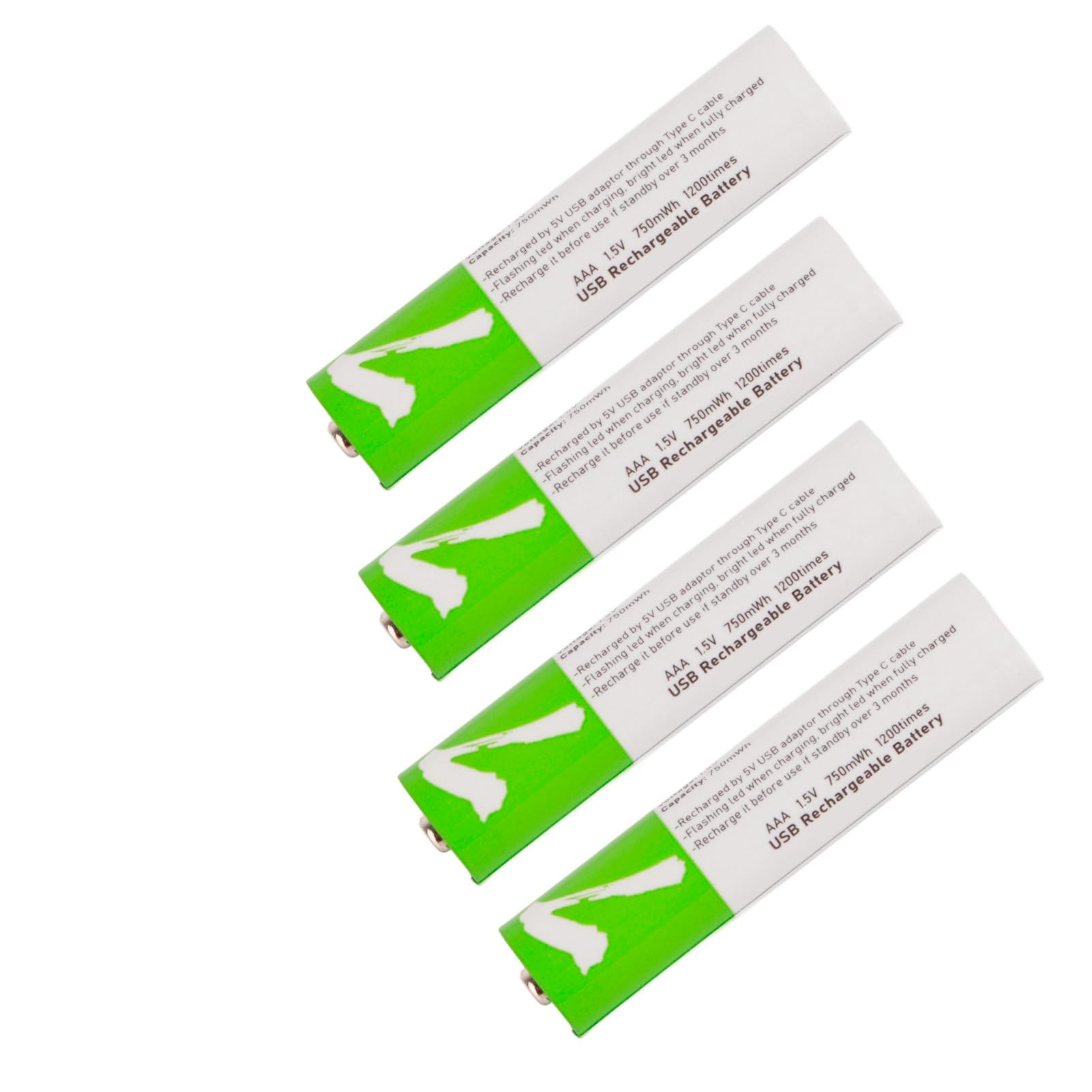 Piles Rechargeables AAA Lithium-ION Piles Rechargeables au Lithium AAA USB au Longue Durée pour Numérique