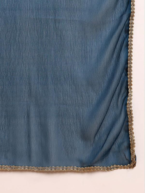 Image of Vaamsi Women's Silk Blend Kurta Pant With Dupatta
