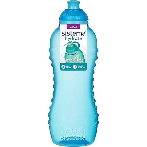 Sistema Twist 'N' Sip Collection Drink Bottle, 15.5 Ounce, Assorted Colors