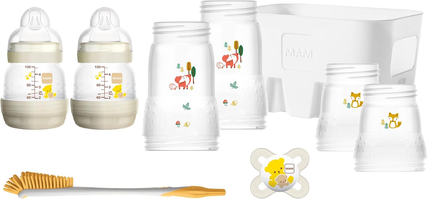MAM Easy Start Baby Bottle Set for Newborns, Baby First Equipment with