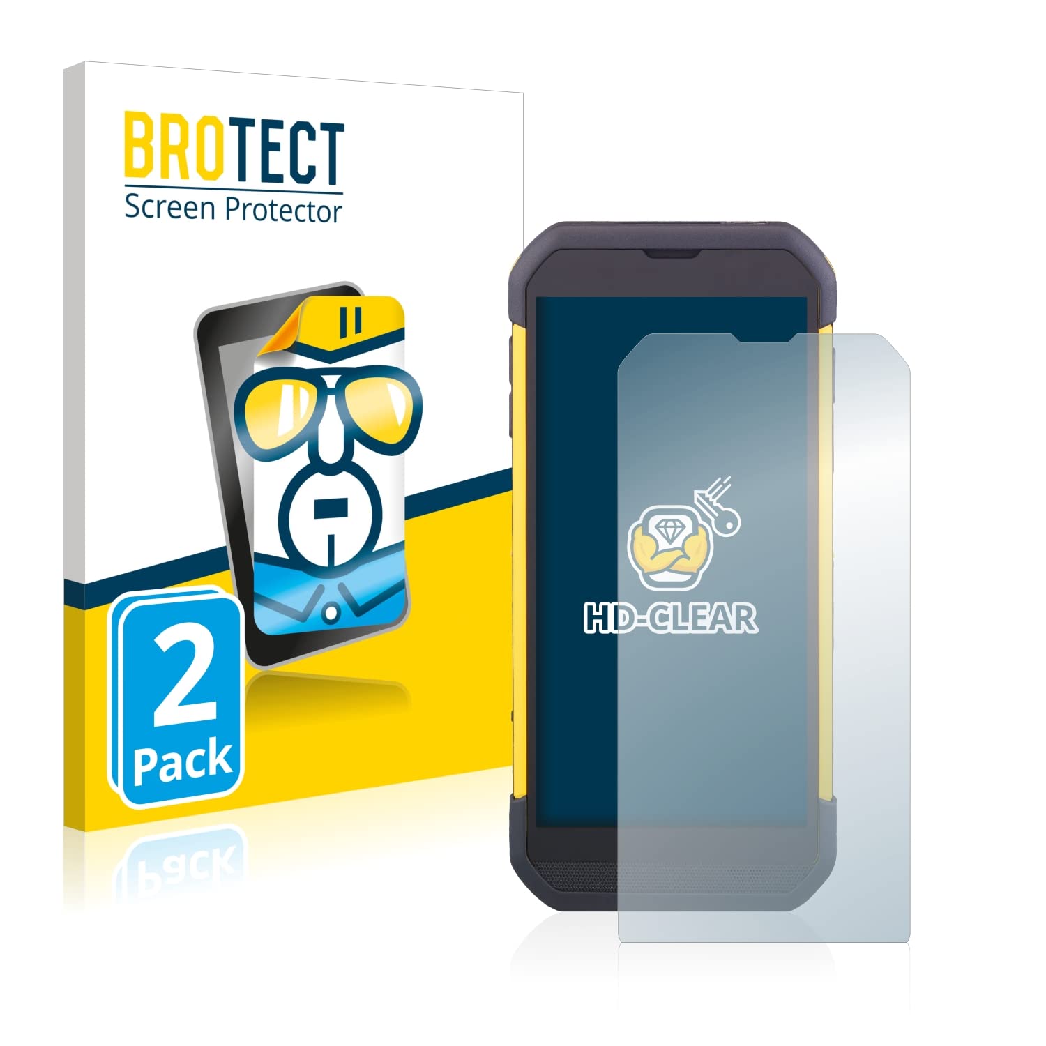 brotectScreen Protector compatible with Cipherlab RS35 (2 Pack) - HD-Clear Protection Film
