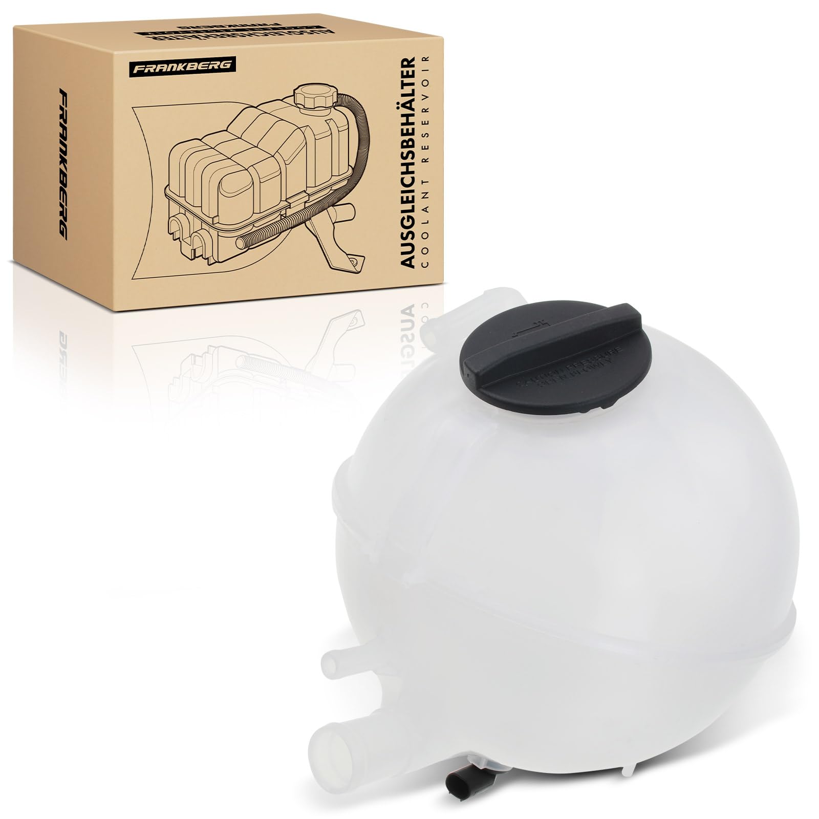 Frankberg Coolant Expansion Tank Compatible with Viano Vito Mixto W639 2.1L-3.7L Bus Box 2003-2014 A6395010503