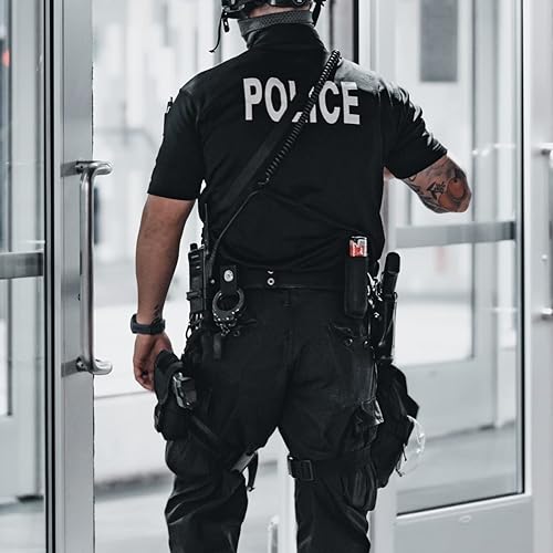 Miniatura 3 de Cinturón de servicio táctico, cinturón táctico para guardia de seguridad, cinturón de seguridad militar de nailon ajustable