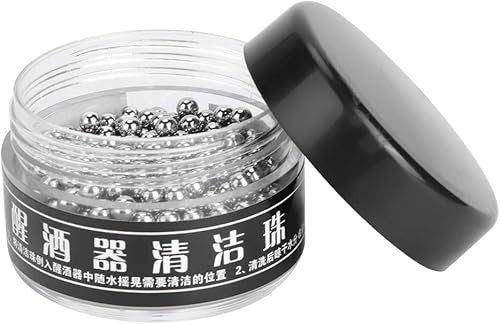 Miniatura 8 de Haofy Cuentas de botella, 500 bolas de decantador de acero inoxidable, limpiador de botellas de 0.118 in para decantadores de vino, botellas, jarras