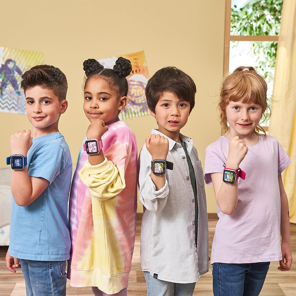 VTech - KidiZoom SmartWatch Max Rose Framboise, Montre Digitale Enfant, Photo, Selfie, Vidéo, Écran Tactile Horizontal, Jouet High-Tech, Cadeau Enfant et Ado de 5 Ans à 14 Ans - Contenu en Français
