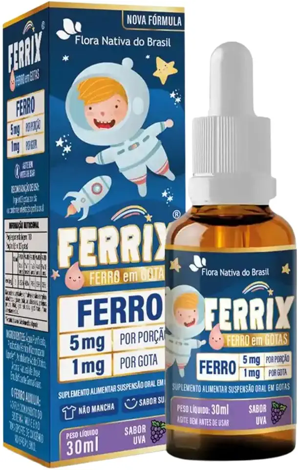 FERRIX (Ferro infantil) 30ml - Flora Nativa (Único, Uva)