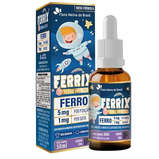 FERRIX (Ferro infantil) 30ml - Flora Nativa (Único, Uva)