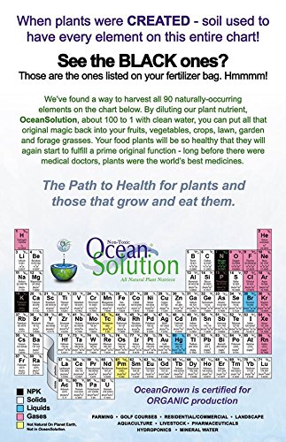 Miniatura 6 de Ocean Solution 2-0-3 - Alimento vegetal - Fertilizante orgánico líquido para jardines, paisajes, hidroponía (concentrado de fertilizante mineral