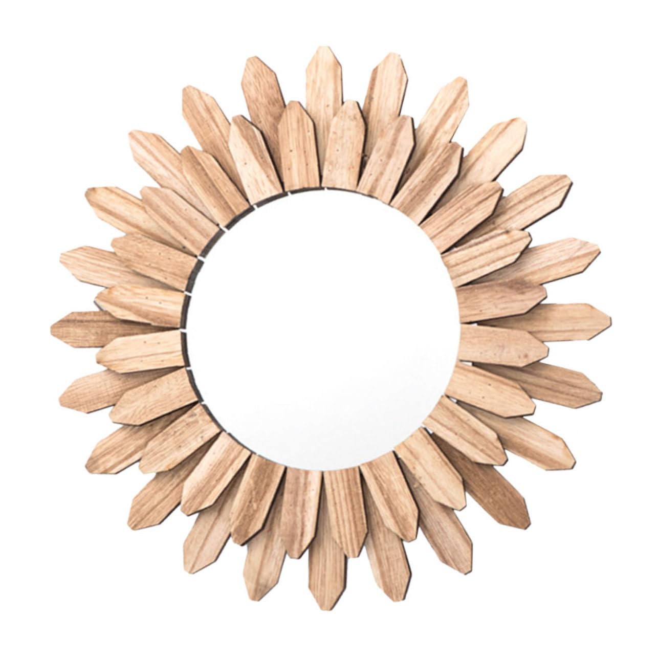Lurrose Specchio Decorativo da Parete in Legno e Vetro, Design Versatile e Durevole, per Bagno, Ingresso, Hotel e Case Vacanza