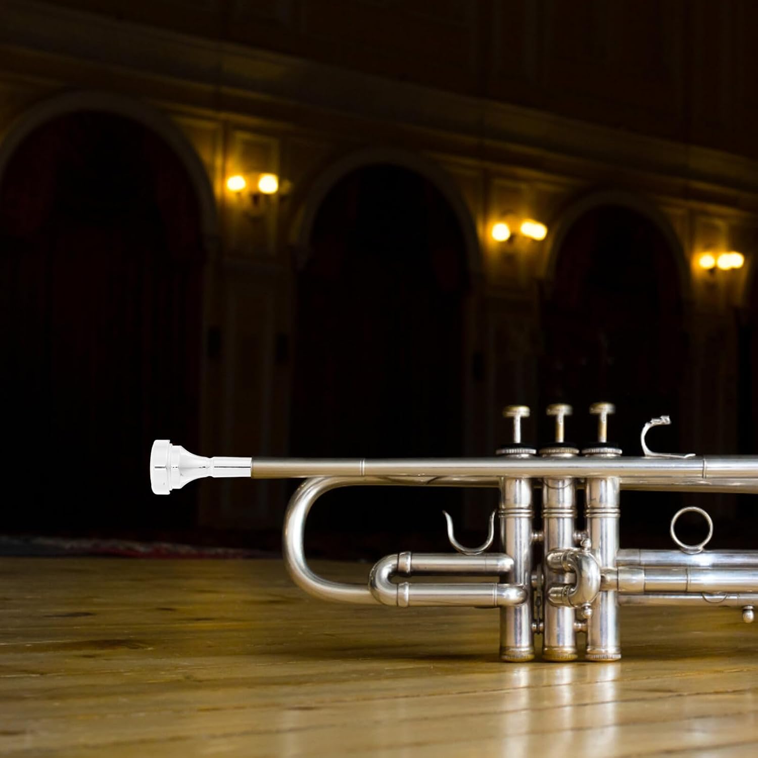 Brass Cornet Mouthpiece 4b for Beginners Silver Plated