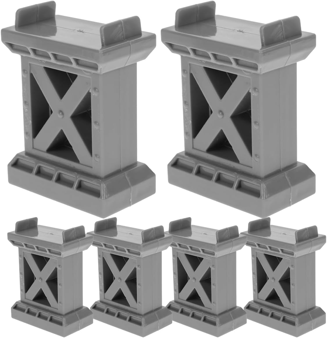 Amazon.com: ibasenice Wooden Train Track Bridge Supports 2.87X1.77X4.72 ...