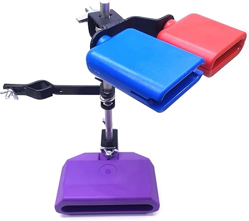TUOREN Jam Block de Percusión Latina con Conjunto de Abrazadera de Montaje Accesorio de Kit de Batería de Percusión