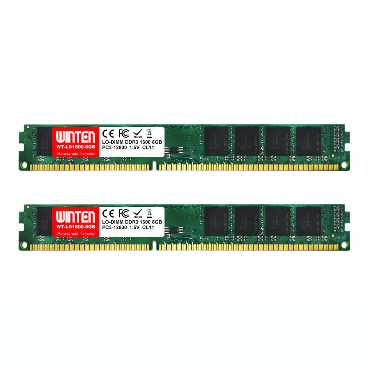 WINTEN LO-DIMM DDR3 8GB×2 WT-LD1600-D16G Amazon.co.jp: WINTEN WT-LD1600-D16GB DDR3-1600 Desktop PC Memory
