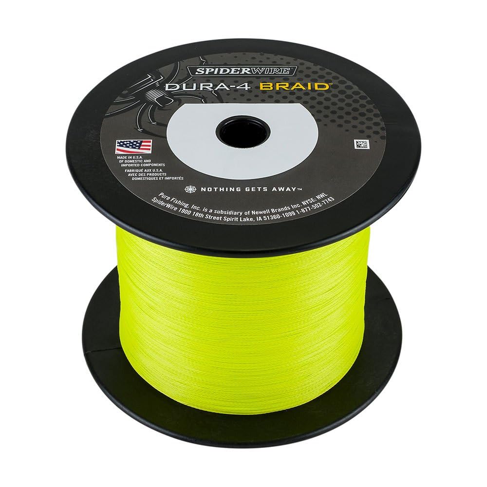 Spiderwire Filo da Pesca Dura 4 Yellow 0.25mm 1800m Trecciato PE Dyneema Mare Spinning Surfcasting Carpfishing